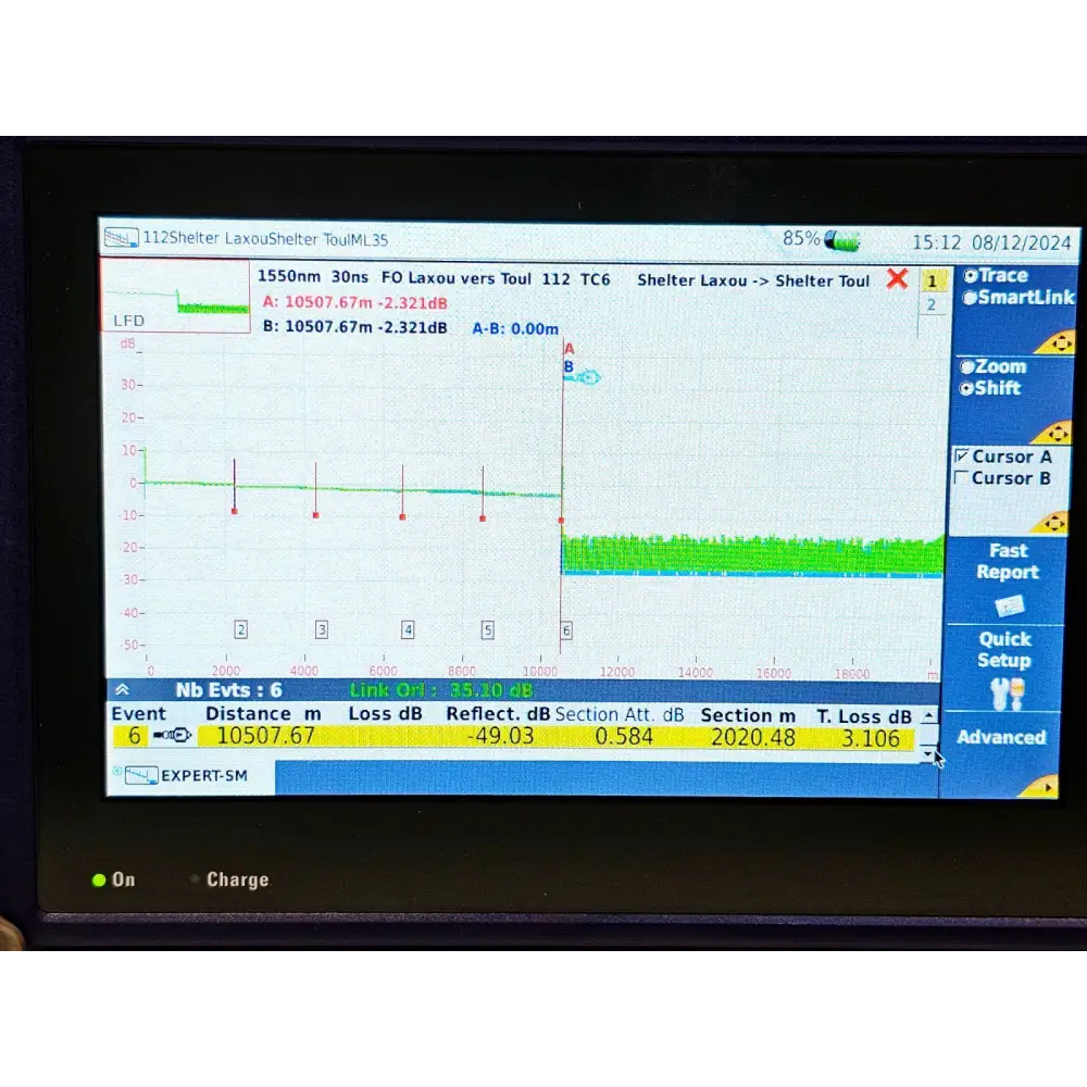 Viavi JDSU MTS 4000 V2 Platform + 4126 MA2 SM 1310/1550 nm OTDR MFD 201920
