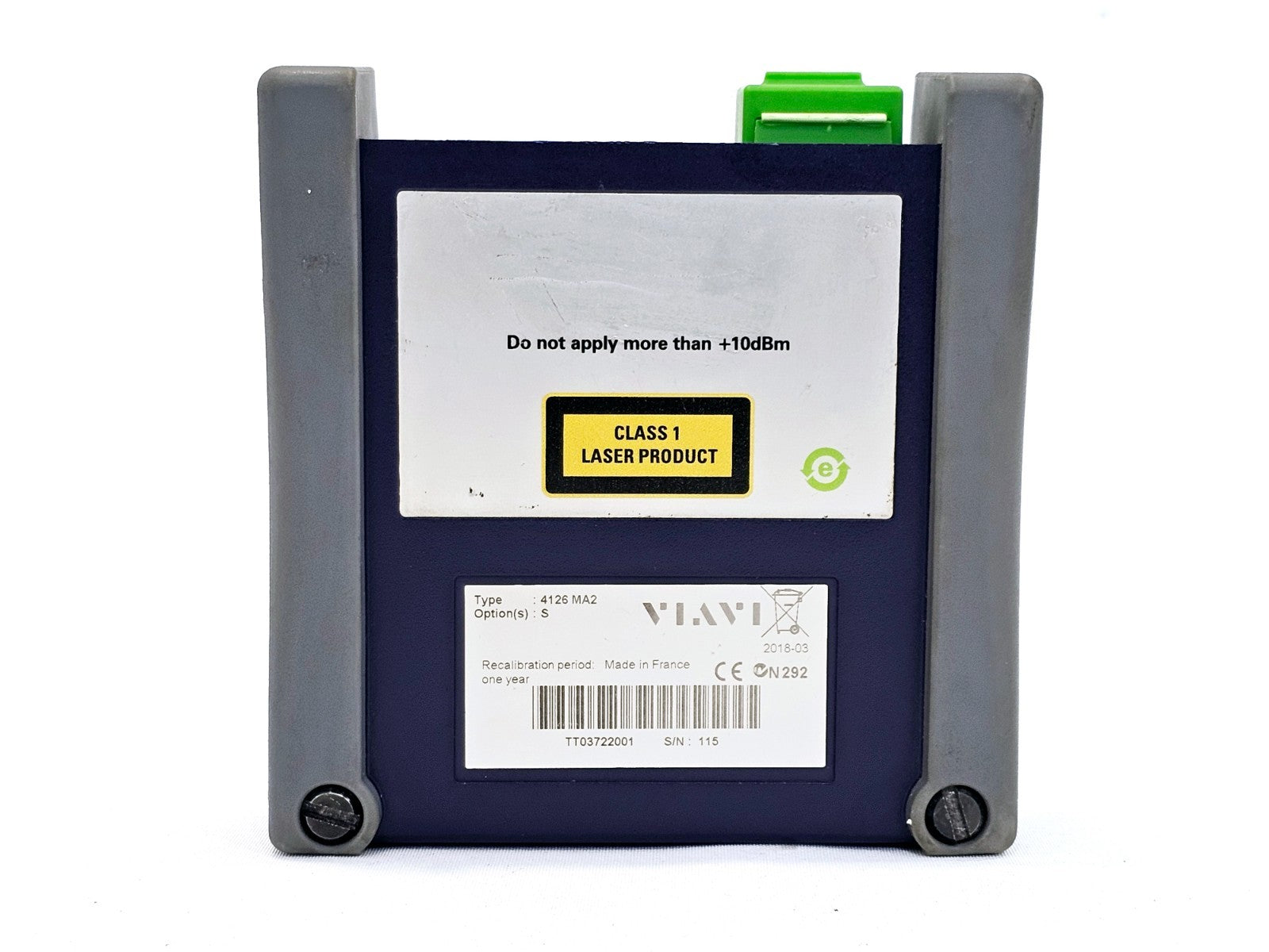 Viavi JDSU MTS 4000 V2 Platform + 4126 MA2 SM 1310/1550 nm OTDR MFD 2018 SC-APC