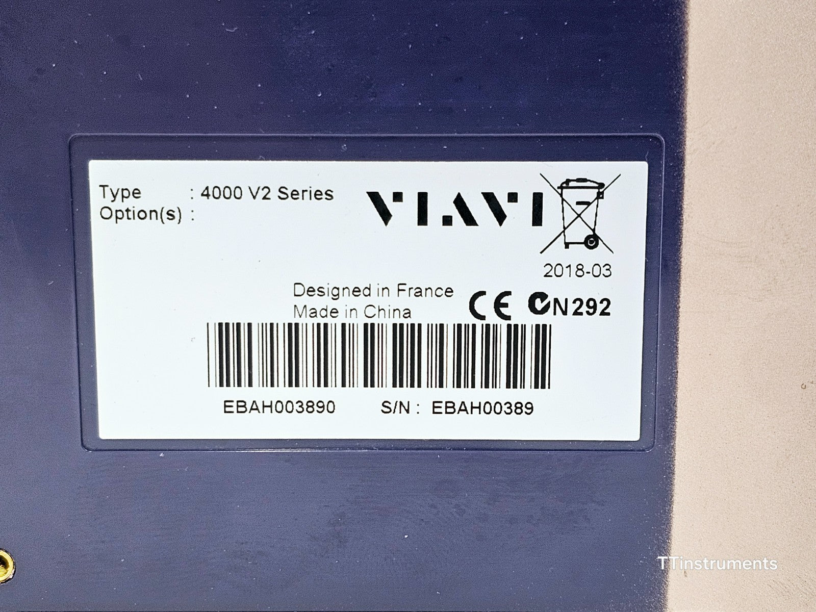 Viavi JDSU MTS 4000 V2 Platform + 4126 MA2 SM 1310/1550 nm OTDR MFD 2018 SC-APC