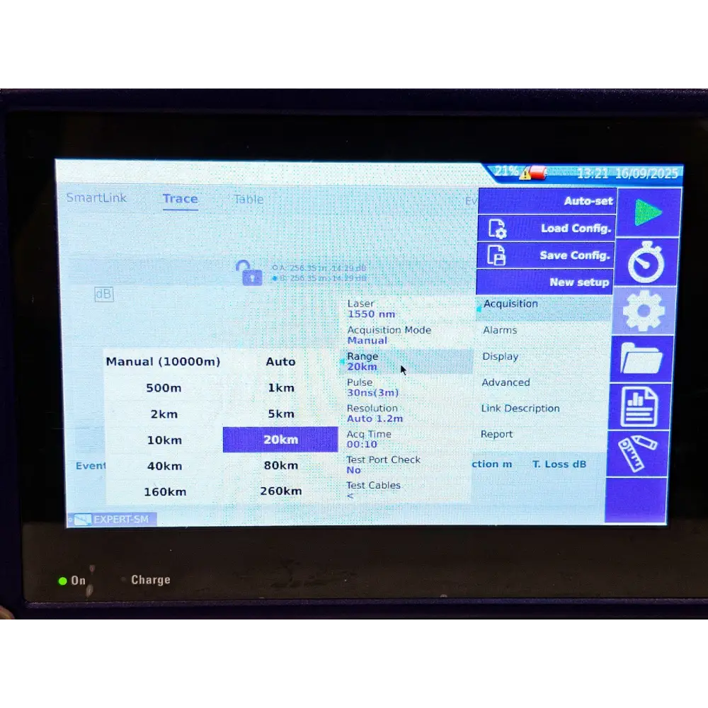 Viavi JDSU MTS 4000 V2 Platform + 4146 SM 1310/1550 nm MM 850/1300 OTDR MFD 201916