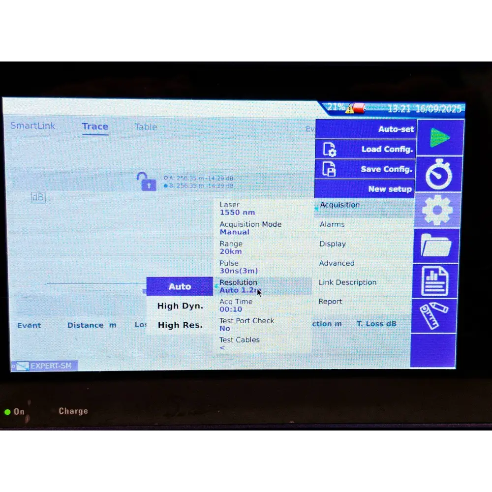 Viavi JDSU MTS 4000 V2 Platform + 4146 SM 1310/1550 nm MM 850/1300 OTDR MFD 201918