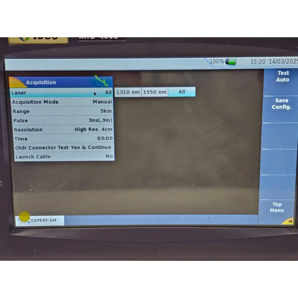 Stylus accessory included with Viavi MTS 4000 touchscreen mainframe