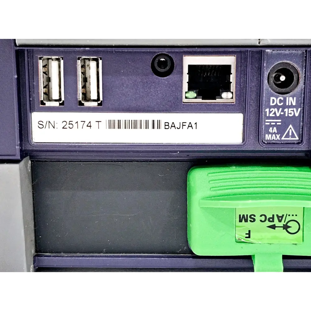 Viavi MTS 4000 bottom view showing battery and housing detail