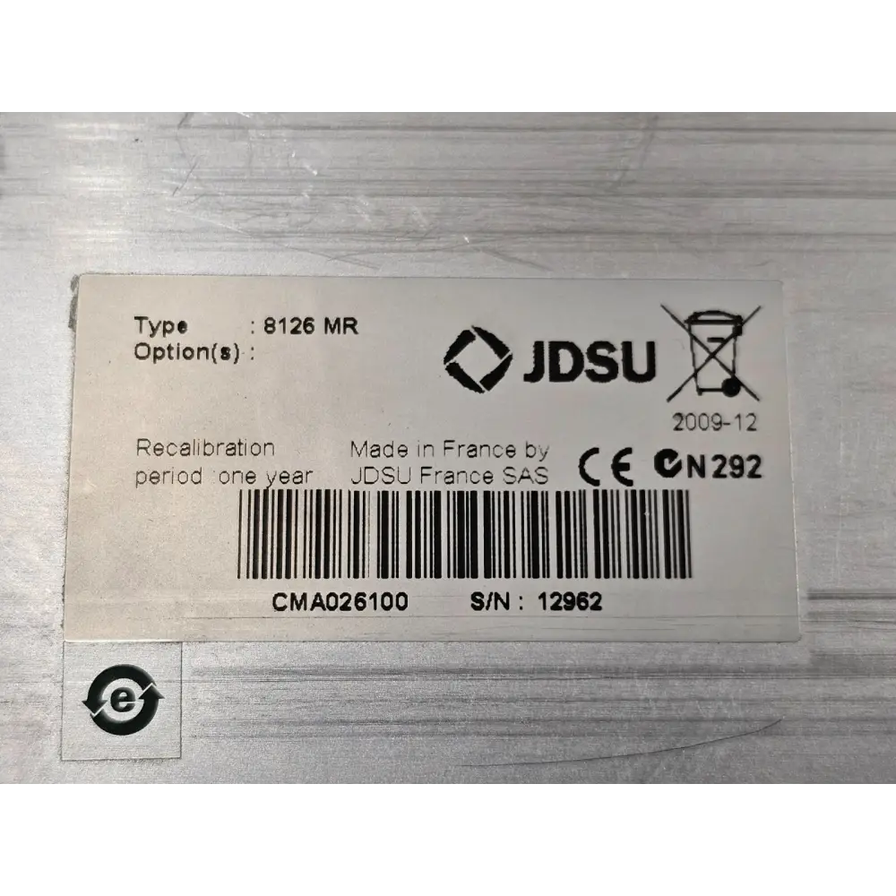 MTS 6000 mainframe module bay with 8126MR module installed