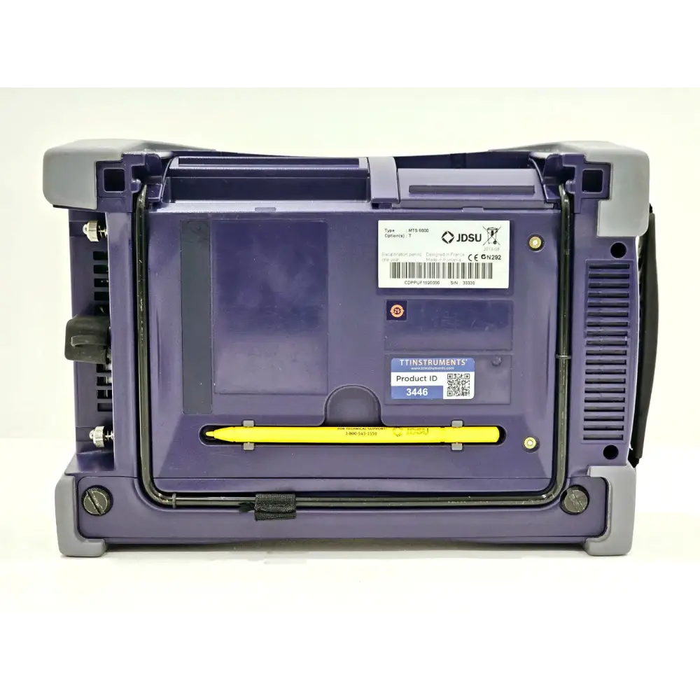 JDSU MTS 6000 portable OTDR mainframe right side view
