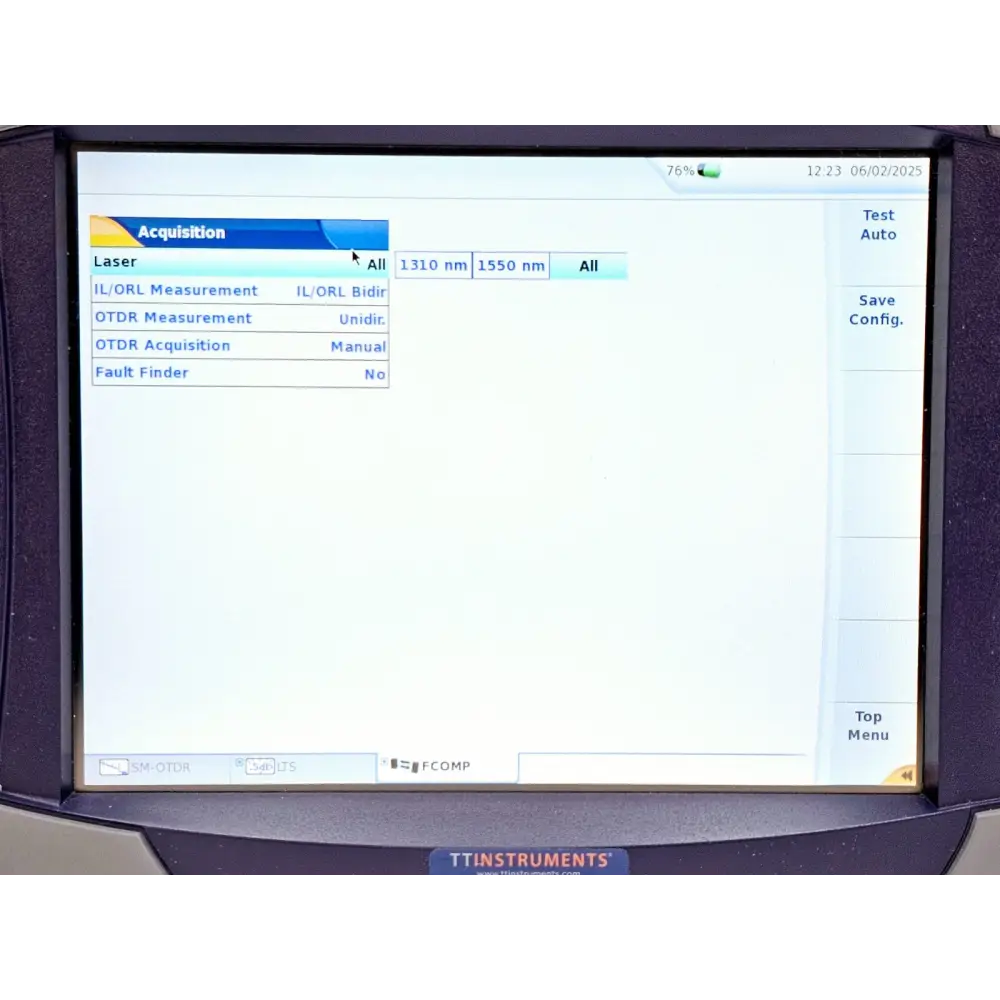 Viavi JDSU MTS 6000A + 8126C SM OTDR 1310/1550nm 47 dB with FCOMP Software