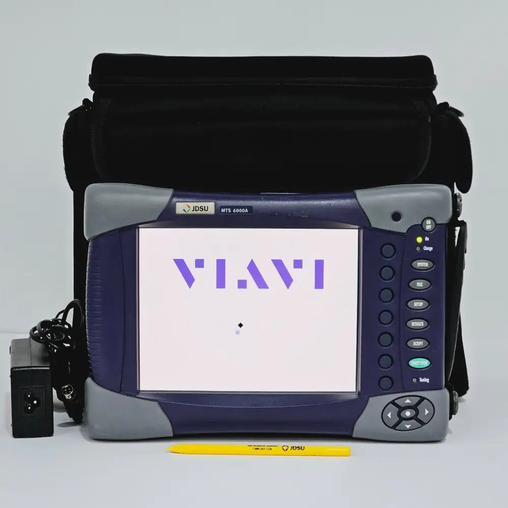 Viavi JDSU MTS 6000A OTDR mainframe with 8136 LR SM module — front view