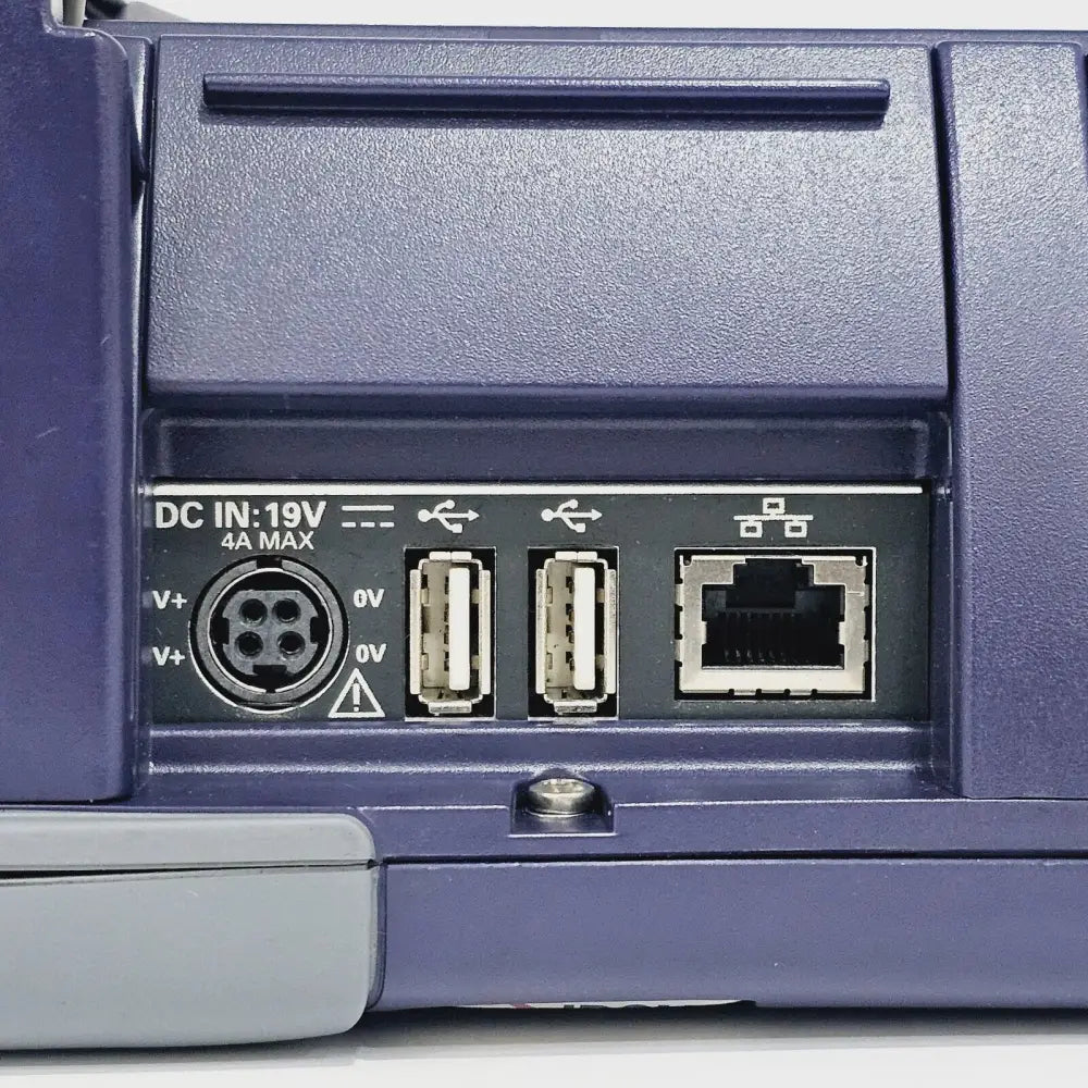 Viavi MTS 6000A mainframe serial number and specification label