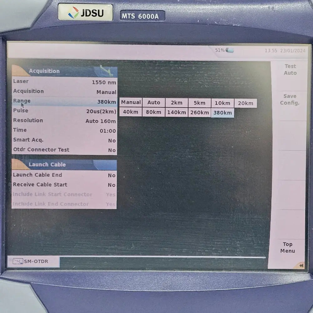 Viavi JDSU MTS 6000A OTDR with power adapter and accessories