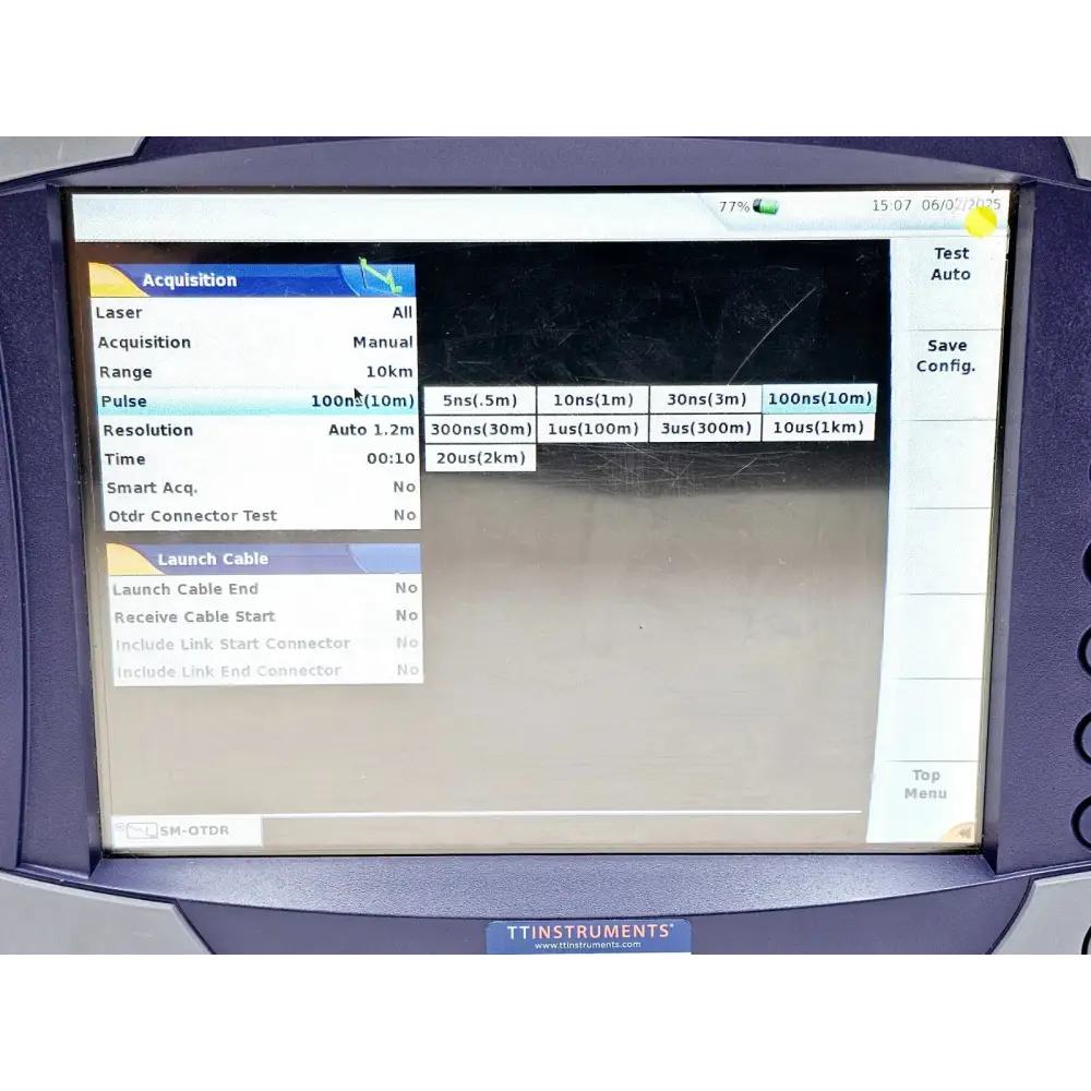 Viavi MTS 6000A keypad and control buttons close-up