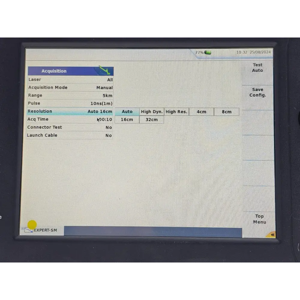 Stylus accessory for Viavi MTS 6000A V2 touchscreen operation