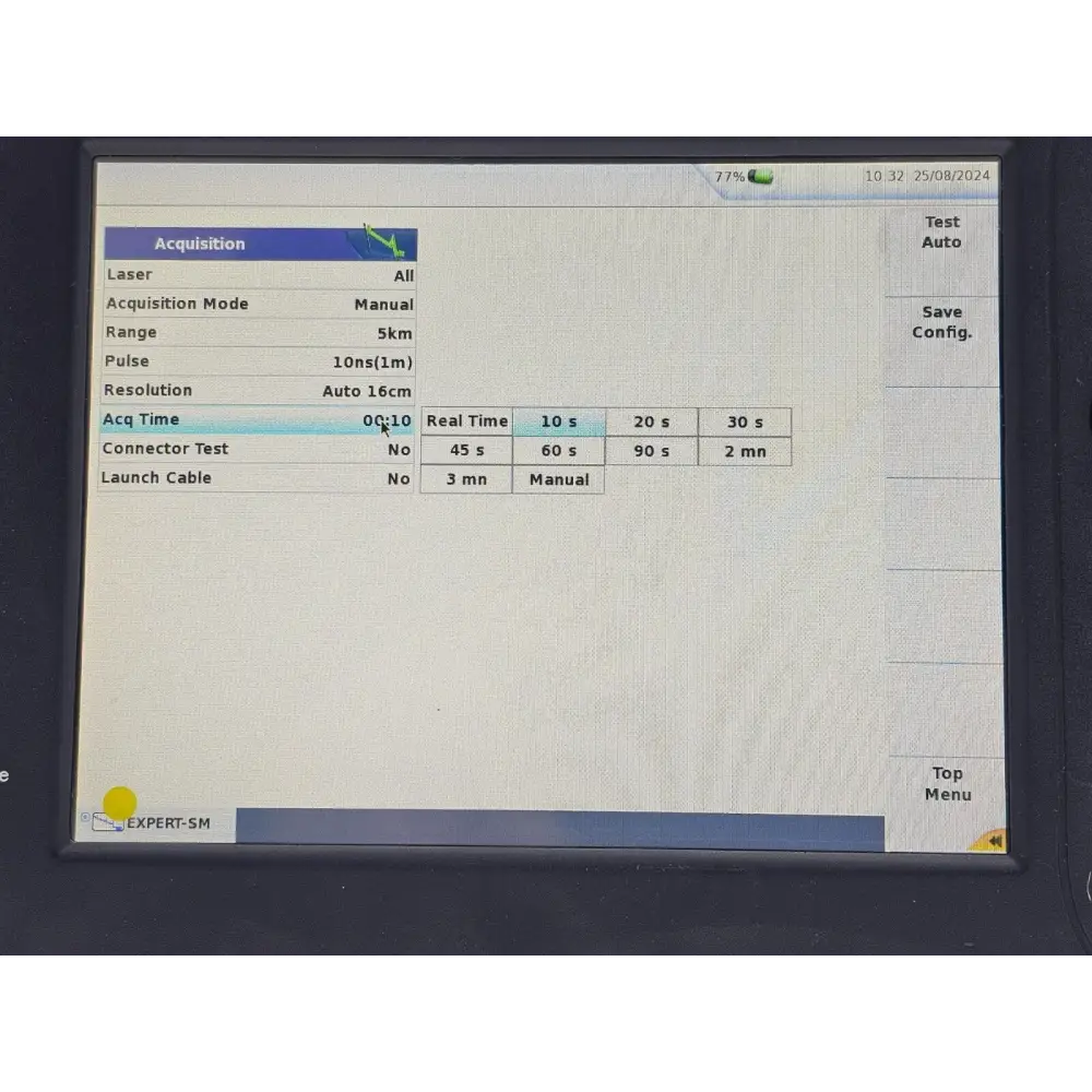 Viavi 8126B SM OTDR module removed from mainframe carrier