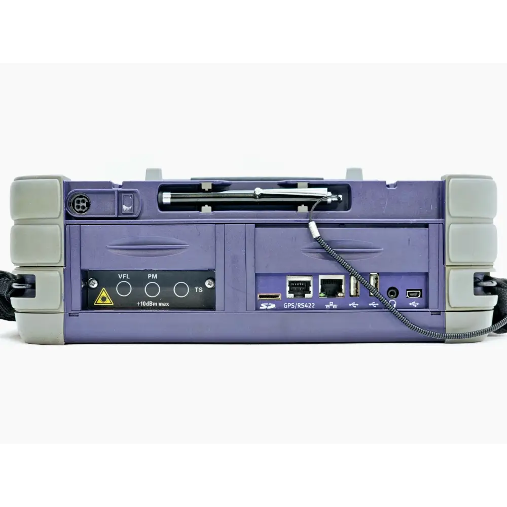 Viavi MTS 6000A V2 rear view showing battery compartment and ventilation