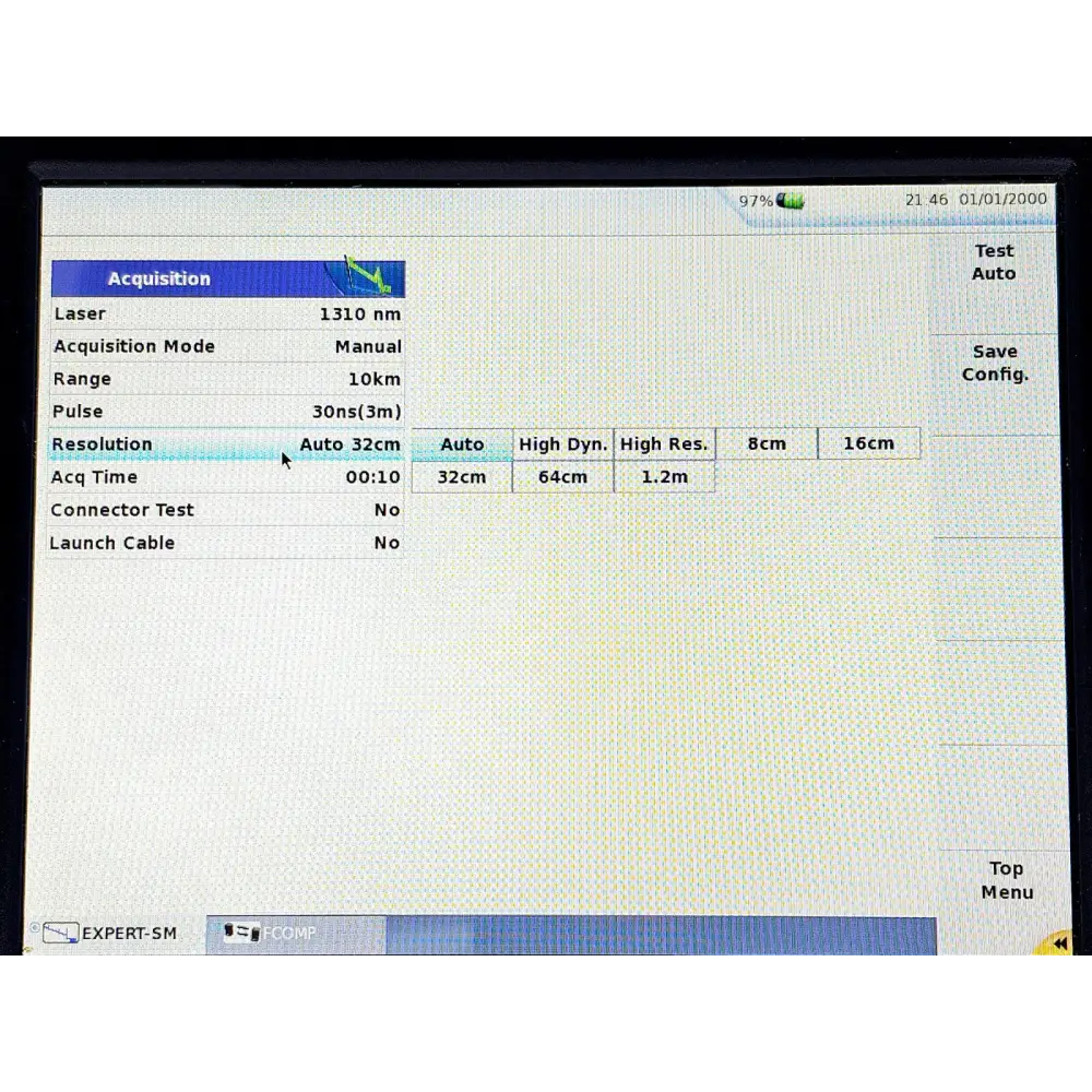 Viavi MTS 6000A V2 used unit showing overall cosmetic condition from angle view