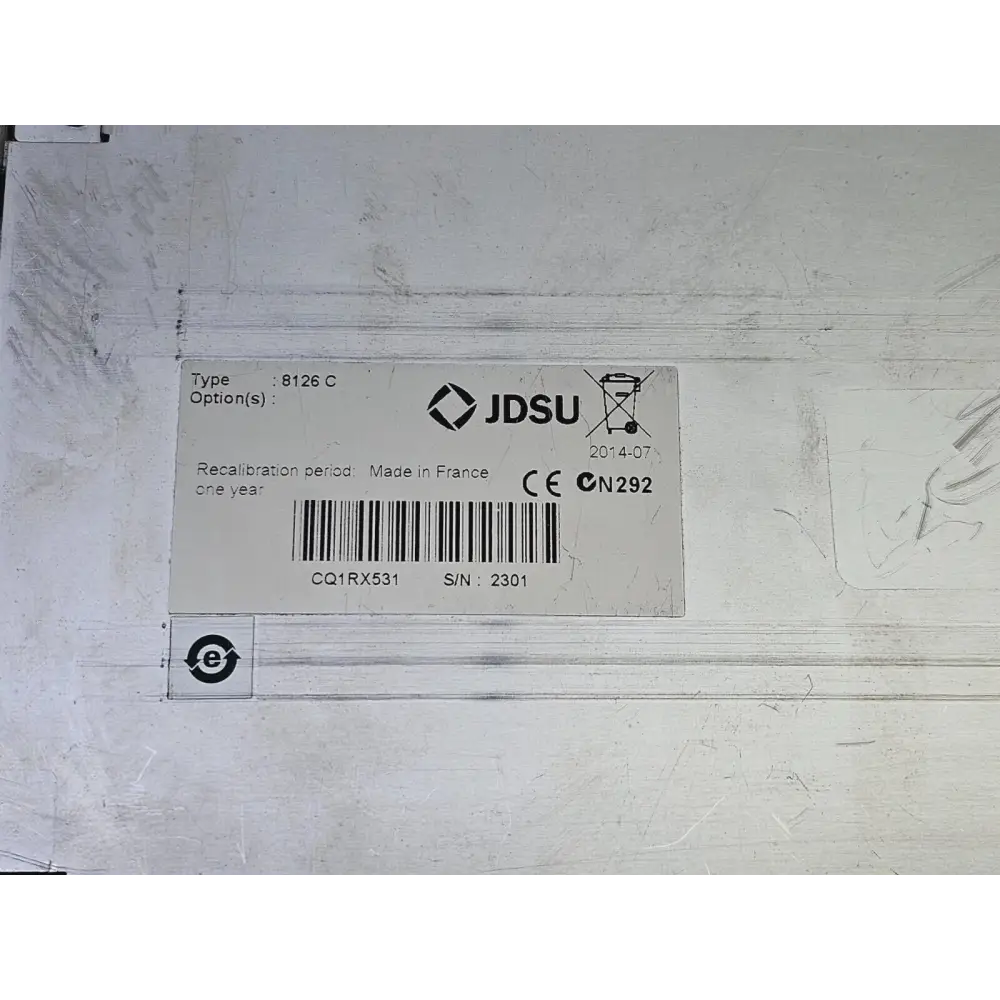 Complete Viavi MTS 6000A V2 8126C OTDR kit laid out showing all included items
