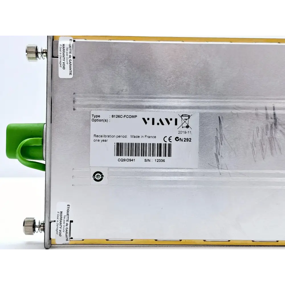 FCOMP software screen on Viavi MTS 6000A V2 showing bidirectional OTDR results