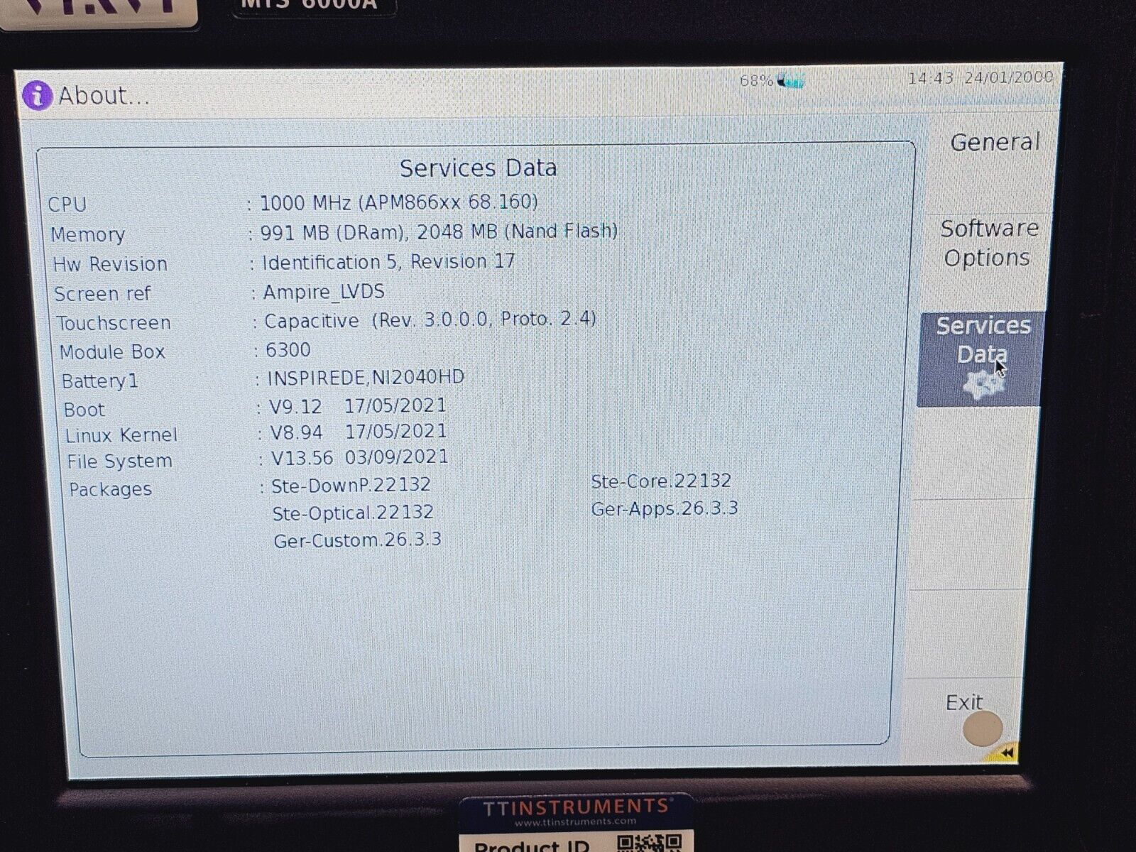 Viavi JDSU MTS 6000A V2 + 8146 SRL QUAD OTDR MM 850/1300 SM 1310/1550 nm PC-SC