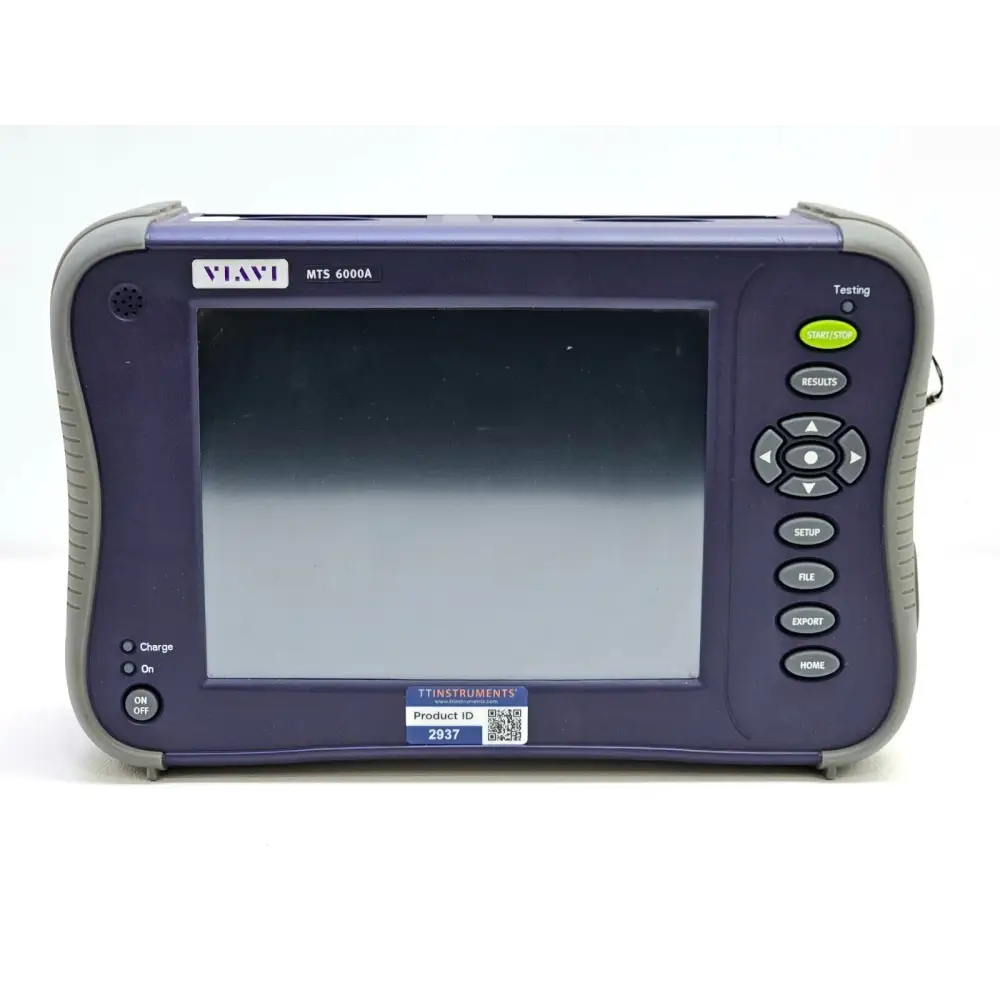 Viavi MTS 6000A V2 OTDR mainframe touch screen display powered on