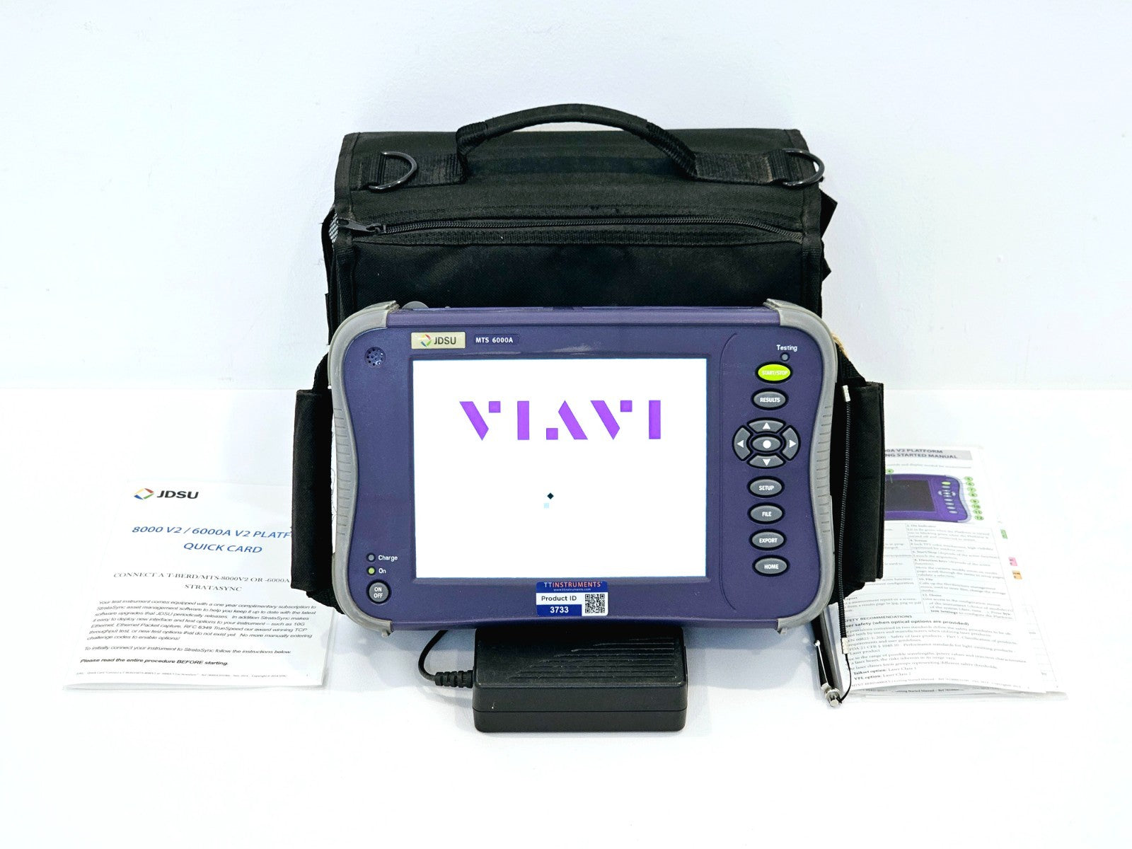Viavi JDSU MTS 6000A V2 + E8118 RLR65 SM OTDR Long Range 41 dB 1650nm Live APC