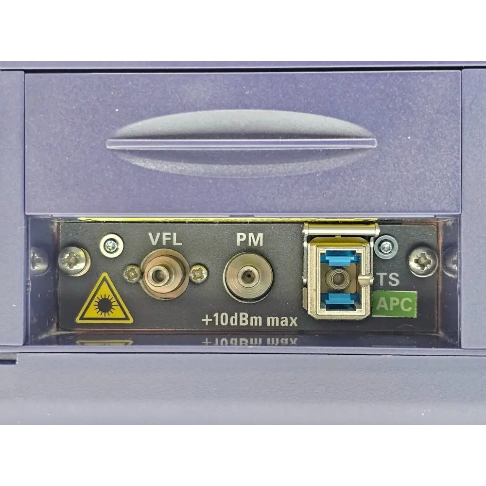 Viavi JDSU MTS 6000A V2 module slot detail showing empty bay without module fitted