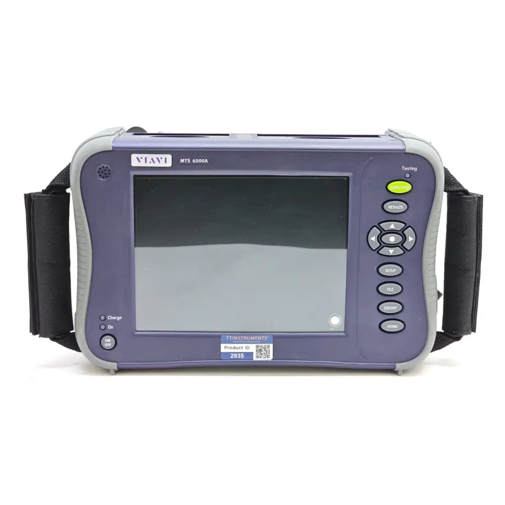 Viavi MTS 6000A V2 touch screen display showing OTDR measurement interface