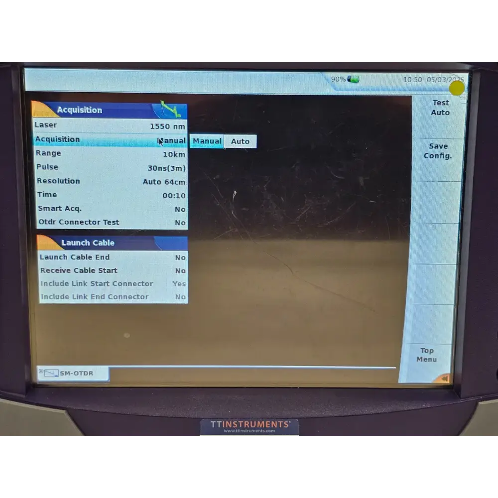 Viavi MTS 6000A carry bag open showing mainframe and accessories stored inside