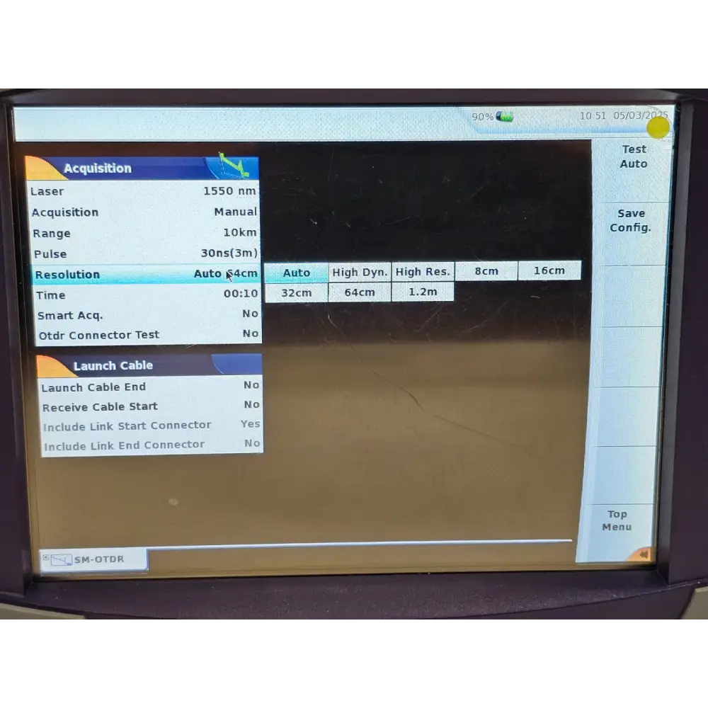 Viavi MTS 6000A unit powered on showing startup or home screen