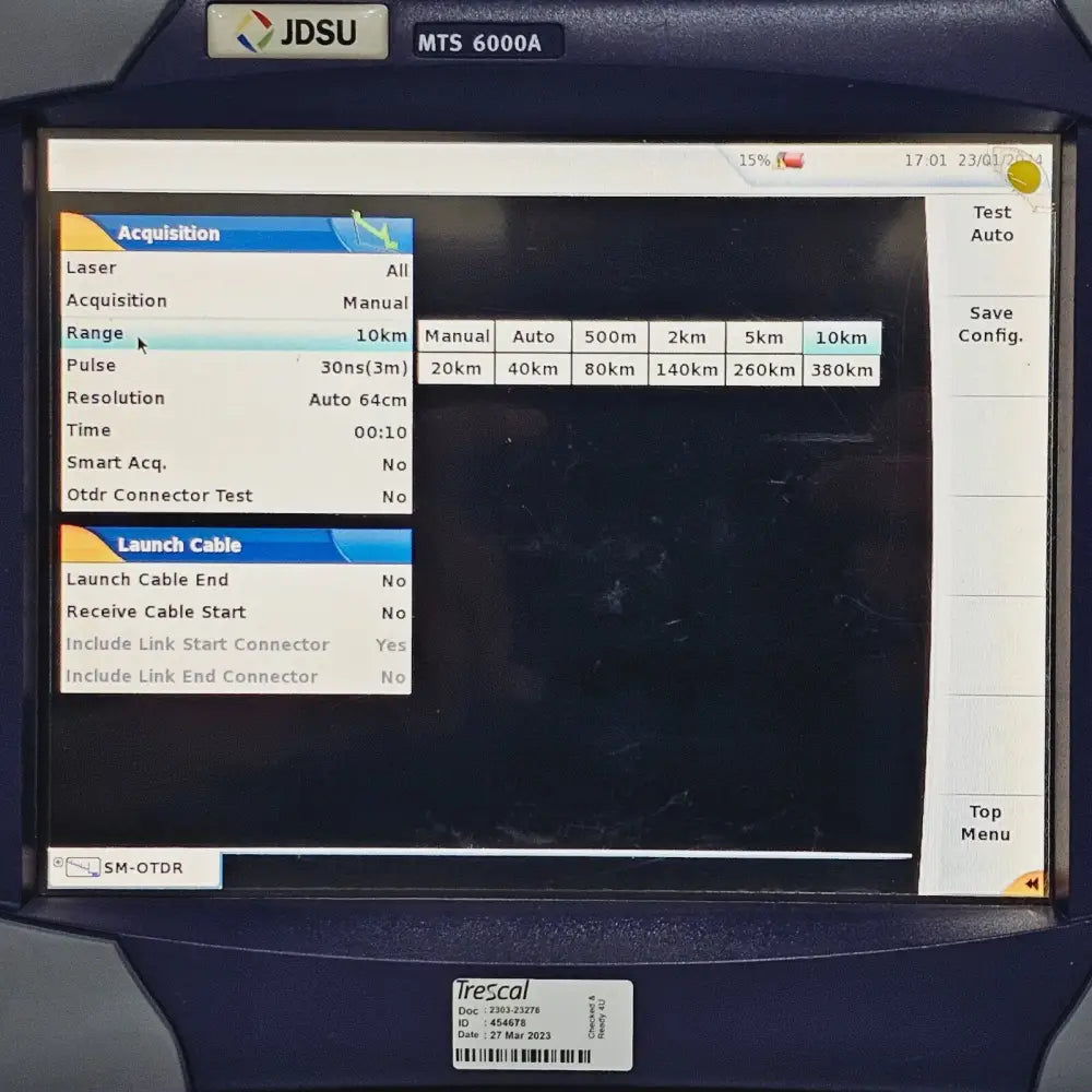 Viavi JDSU MTS 6000A overall cosmetic condition side profile
