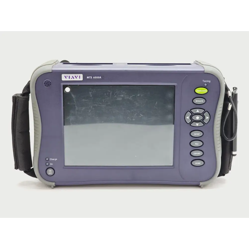 Viavi MTS 6000A V2 touch screen display showing OTDR trace