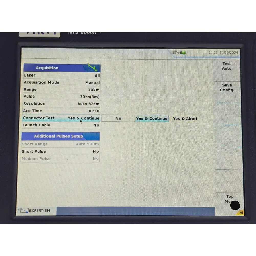 Viavi 8126B OTDR module removed from MTS 6000A V2 mainframe