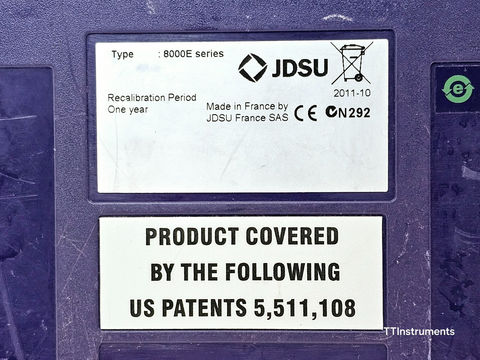 Viavi JDSU MTS 8000e (V2) with OSA-500R 2281/91.55 Optical DWDM Analyzer