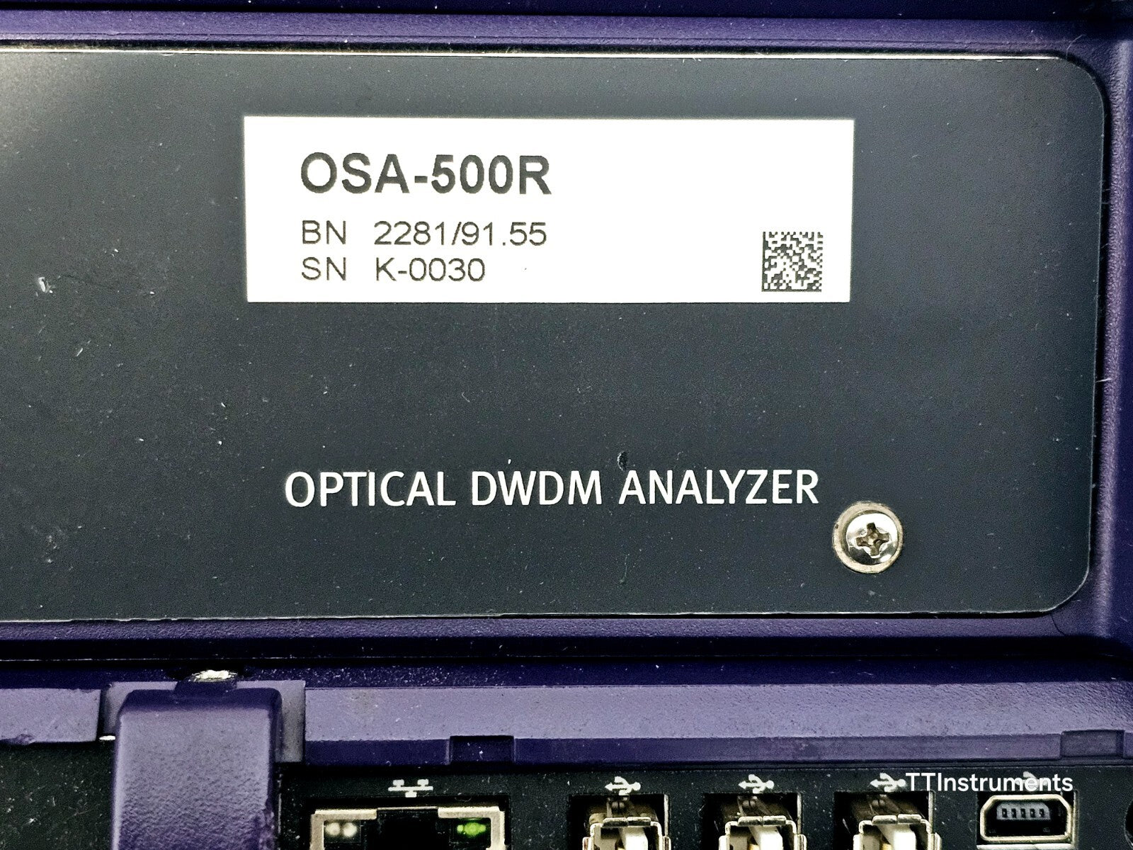 Viavi JDSU MTS 8000e (V2) with OSA-500R 2281/91.55 Optical DWDM Analyzer