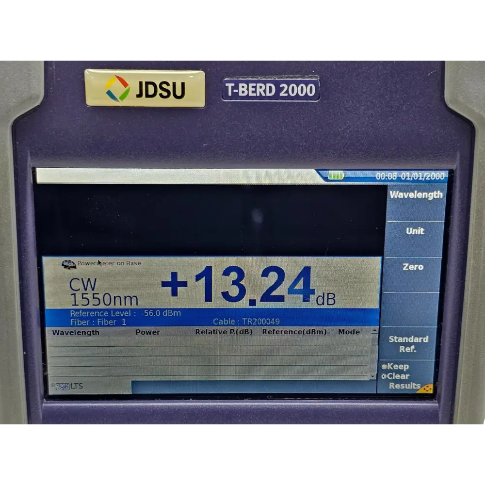 Viavi JDSU T-BERD 2000 module slot bay detail showing empty bay