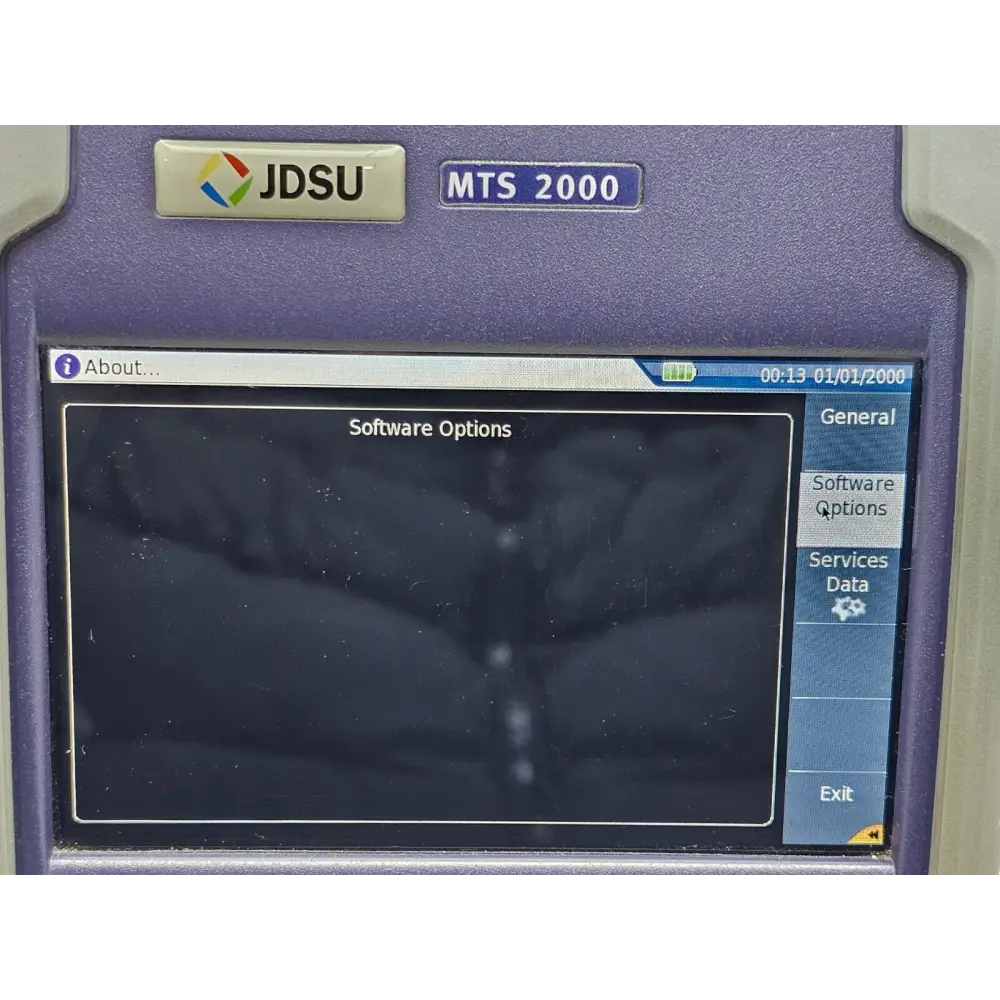 MTS 2000 mainframe keypad and touchscreen interface detail
