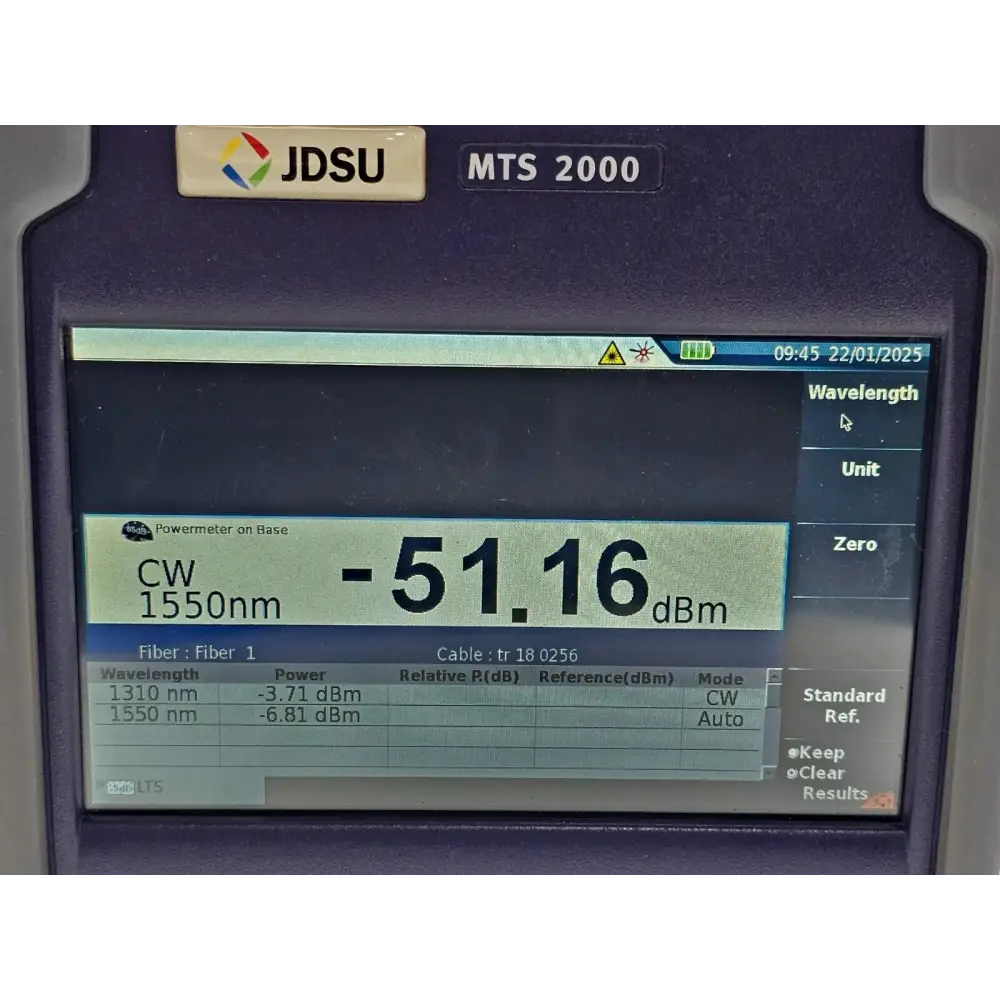 Viavi JDSU MTS-T-BERD 2000 mainframe angled three-quarter view