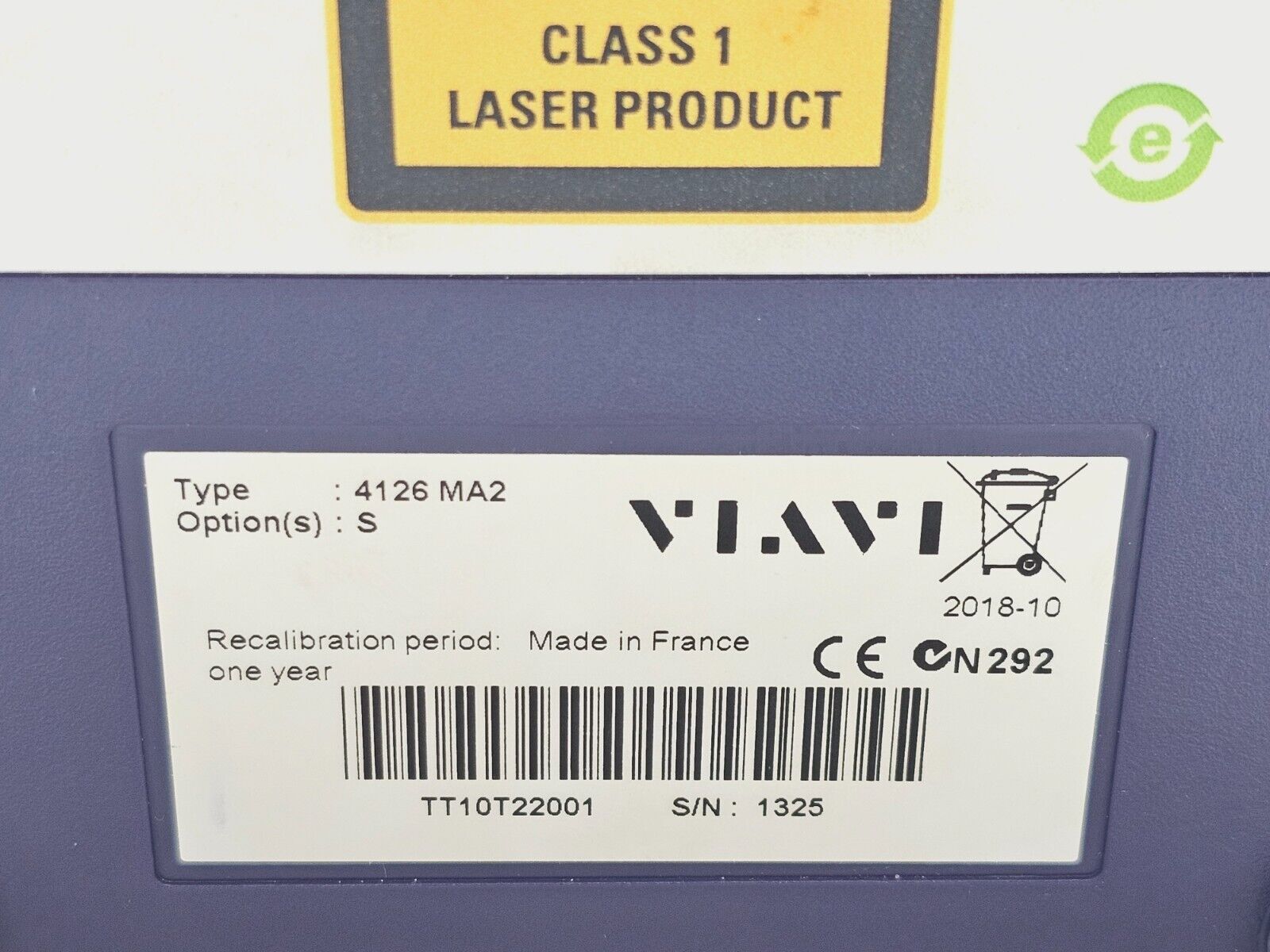 Viavi JDSU MTS/T-BERD 2000 with PM / VFL & 4126 MA2 SM OTDR Module 1310/1550 nm