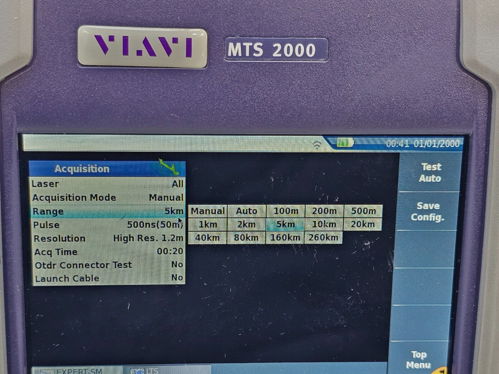 Viavi JDSU MTS/T-BERD 2000 with PM / VFL & 4126 MA2 SM OTDR Module 1310/1550 nm