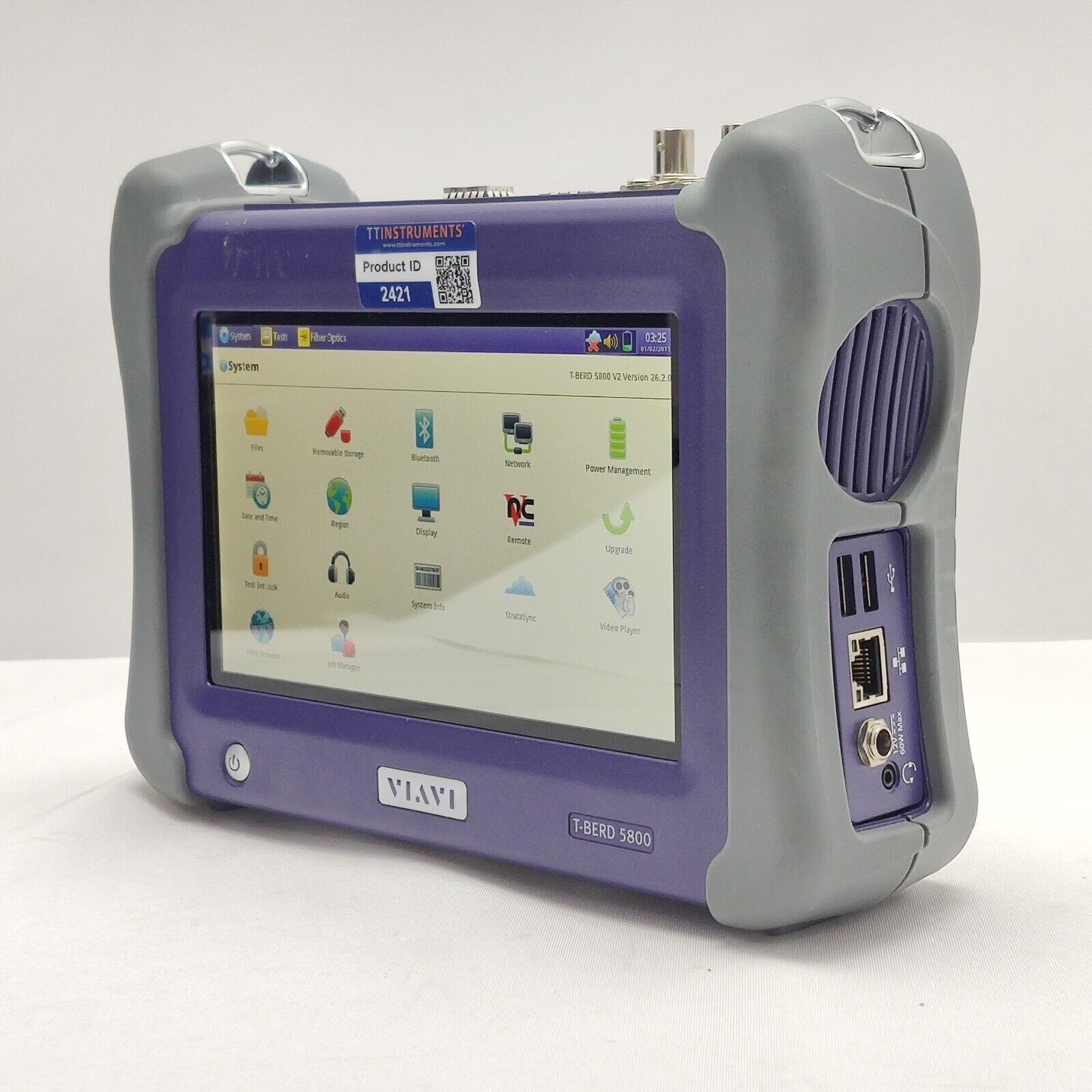 Viavi JDSU MTS T-BERD 5800 V2 w/ 5811P Ethernet Tester 1GigE Optical Electrical