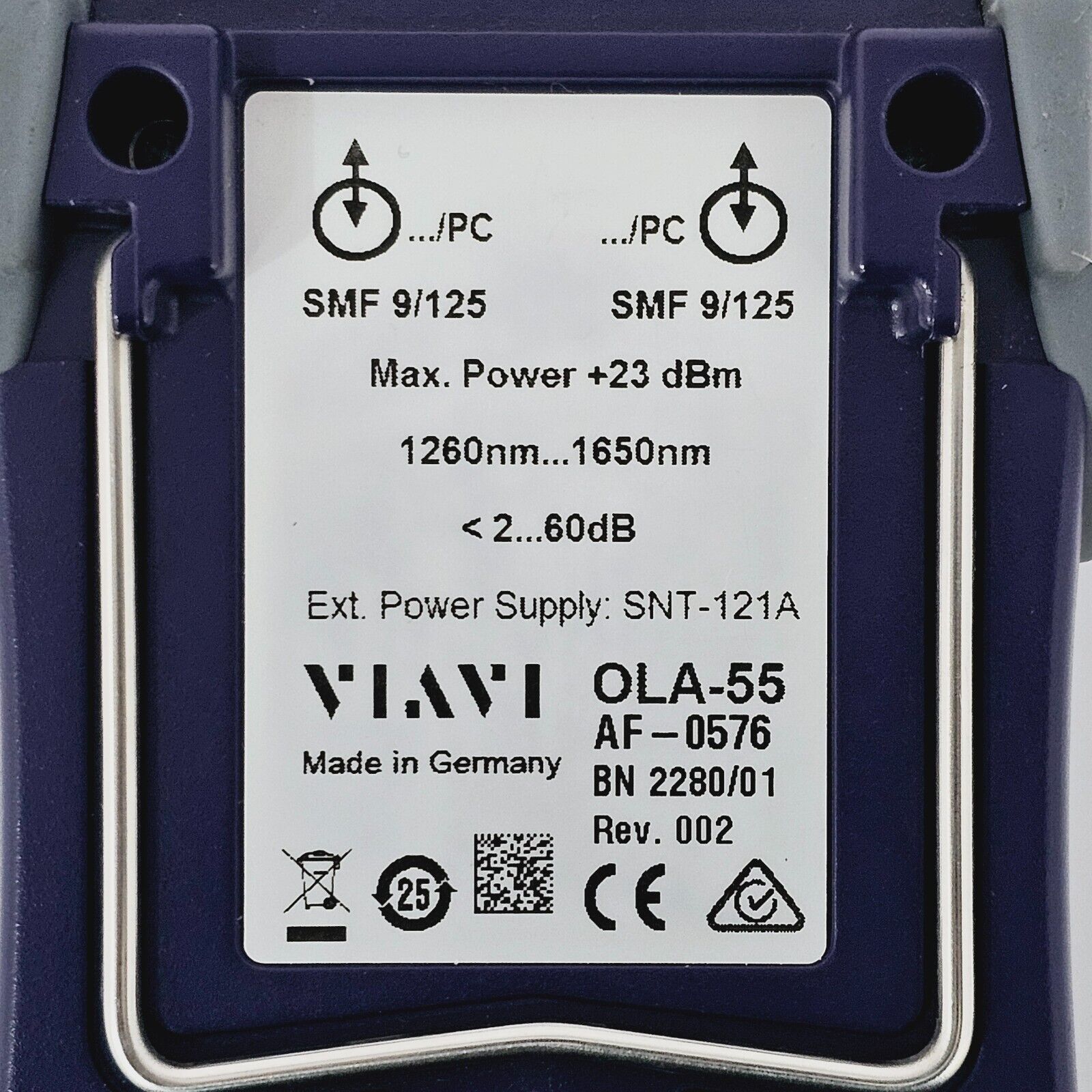 Viavi JDSU OLA-55 Optical Level Attenuator 1260-1650 nm SM 2280/01 9/125