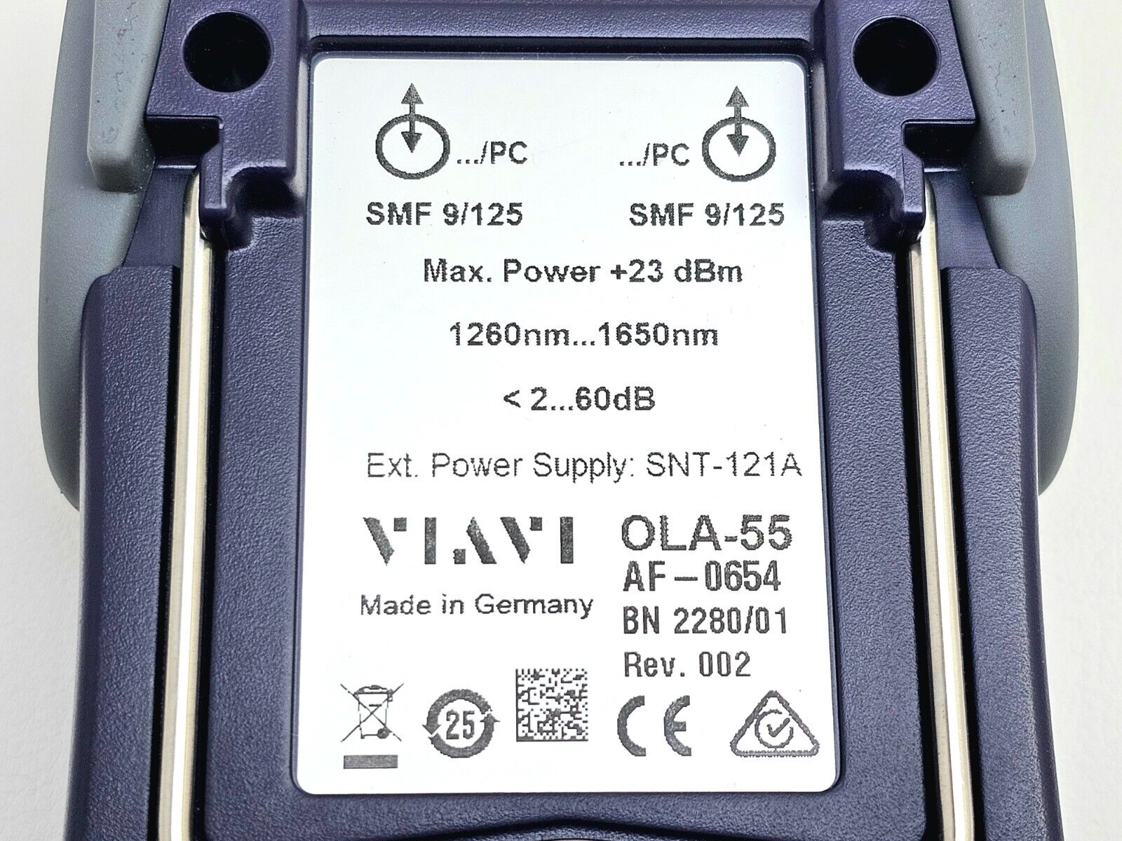 Viavi JDSU OLA-55 Optical Level Attenuator 1260-1650 nm SM 2280/01 9/125 FC