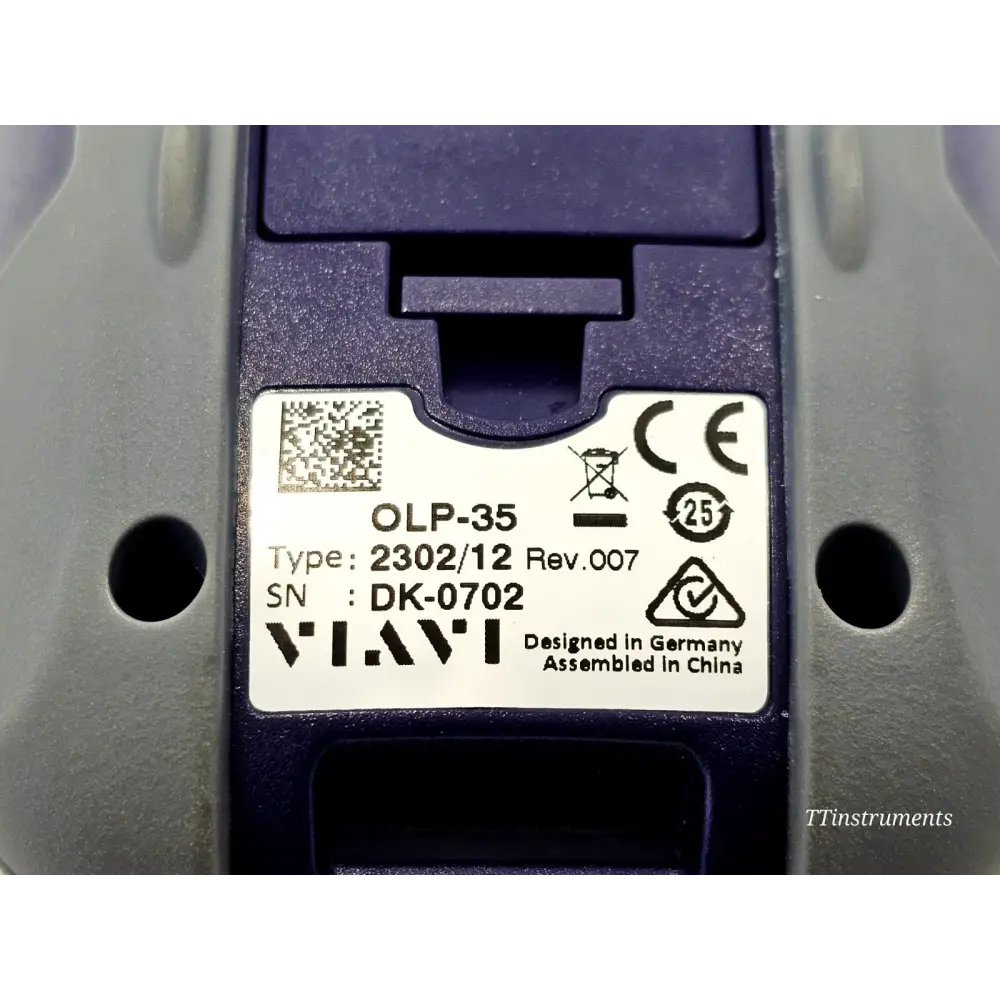Viavi JDSU OLP-35 optical power meter full unit overview on plain background