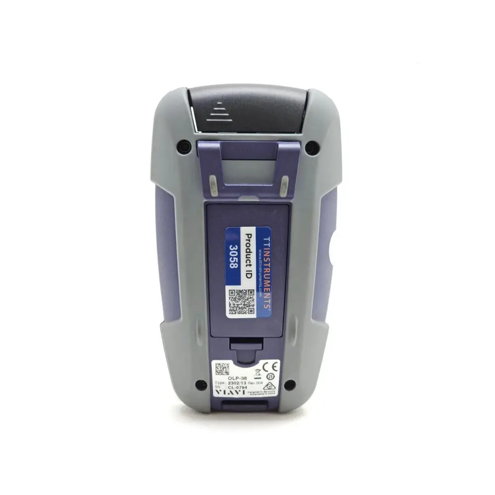 Viavi OLP-38 power meter display showing dBm power level reading at 1550nm