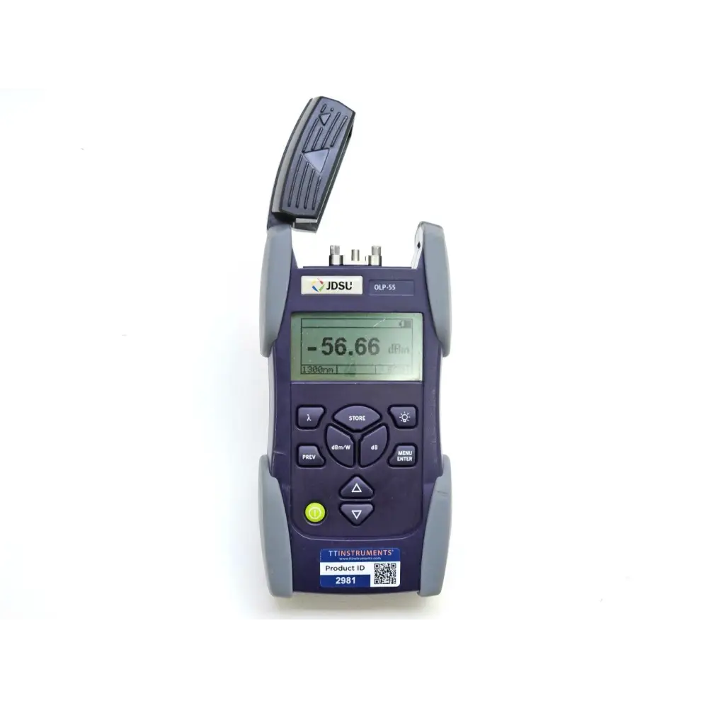 Viavi JDSU OLP-55 Optical Power Meter front view showing display and keypad
