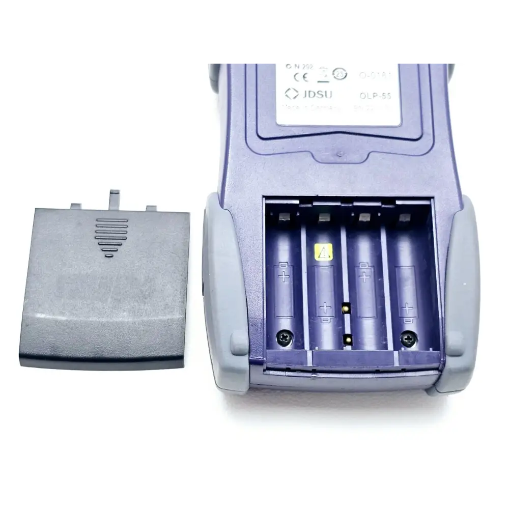 Viavi JDSU OLP-55 used optical power meter front and side profile showing general cosmetic condition