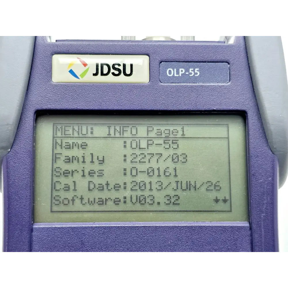 Viavi JDSU OLP-55 angled rear three-quarter view showing overall condition of unit