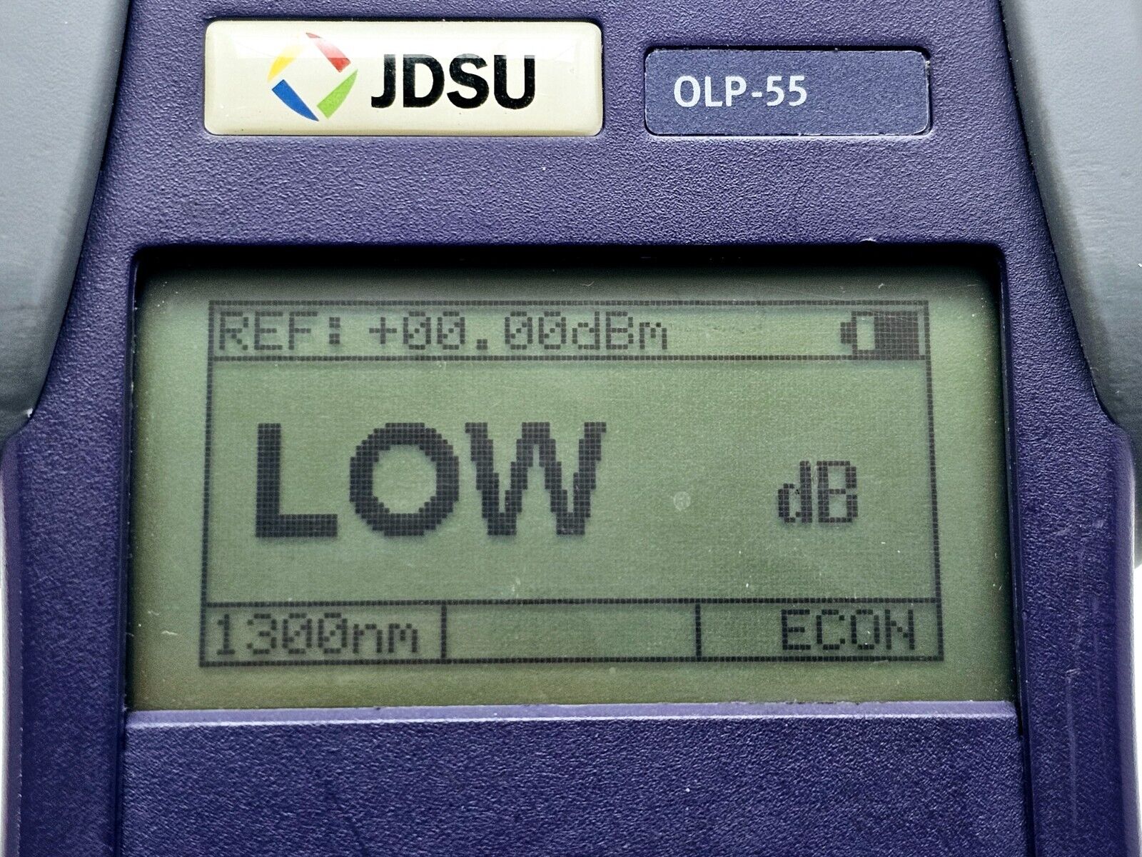 Viavi JDSU OLP-55 Optical Power Meter 2277/03 800nm to 1700nm High Power 26dBm