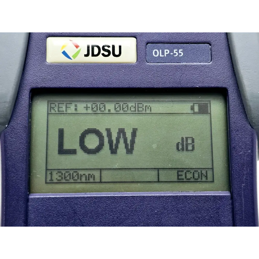 Viavi JDSU OLP-55 right side view showing rubber overmoulding and grip