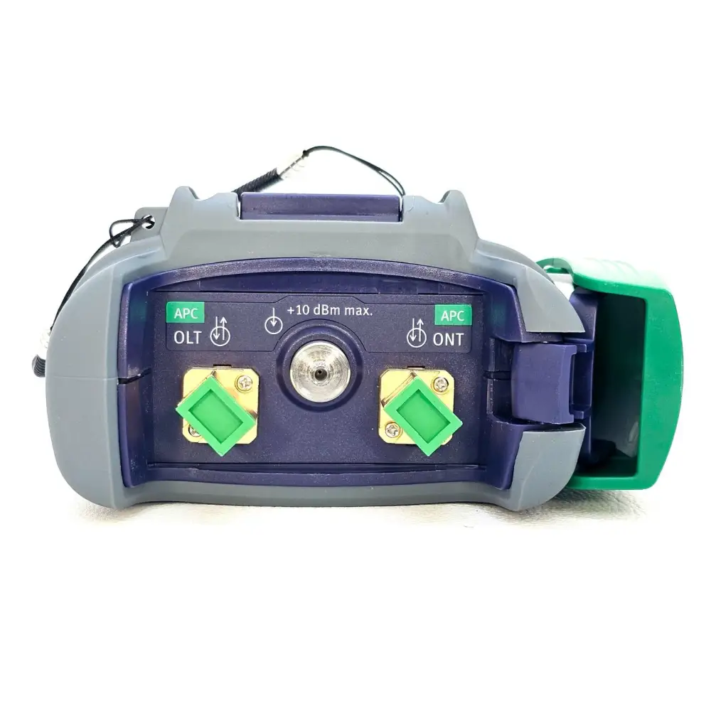 Viavi JDSU OLP-87 handheld unit angled three-quarter front view