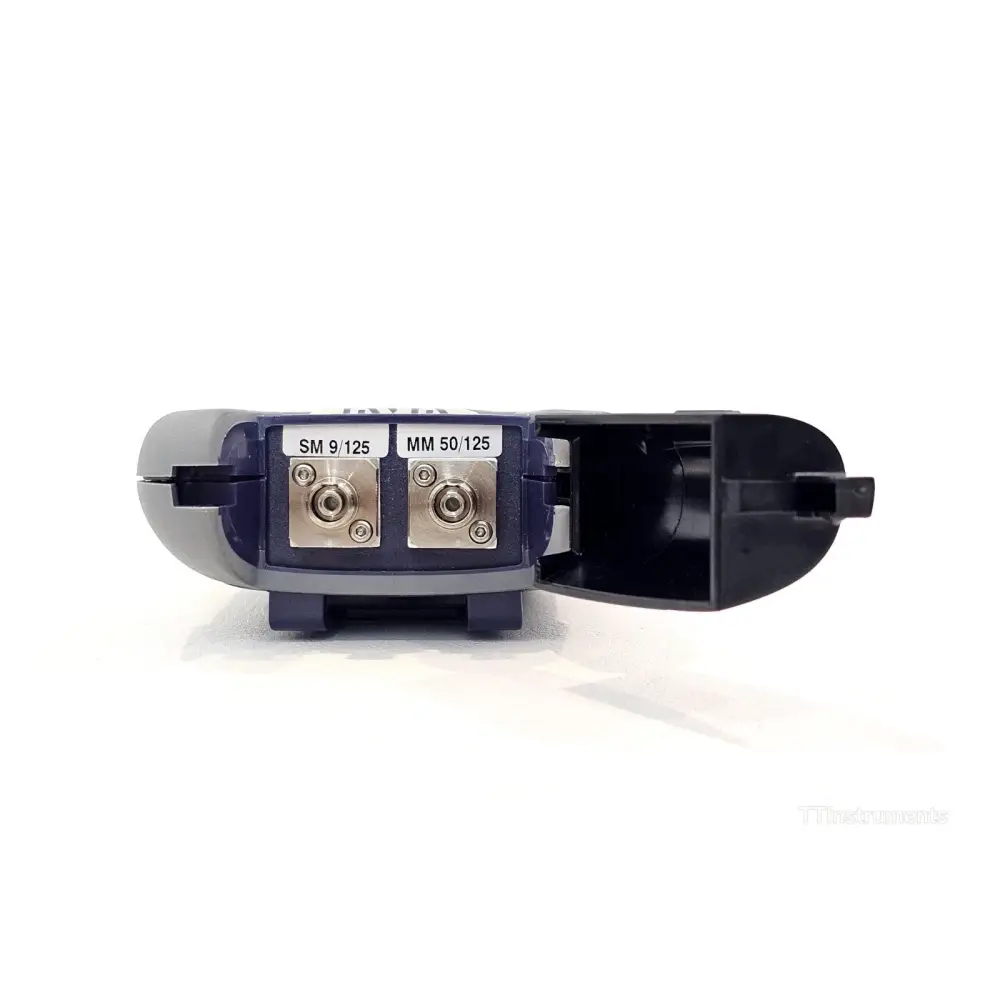 Viavi JDSU OLS-36 label showing model number 2303/22 and wavelength specifications