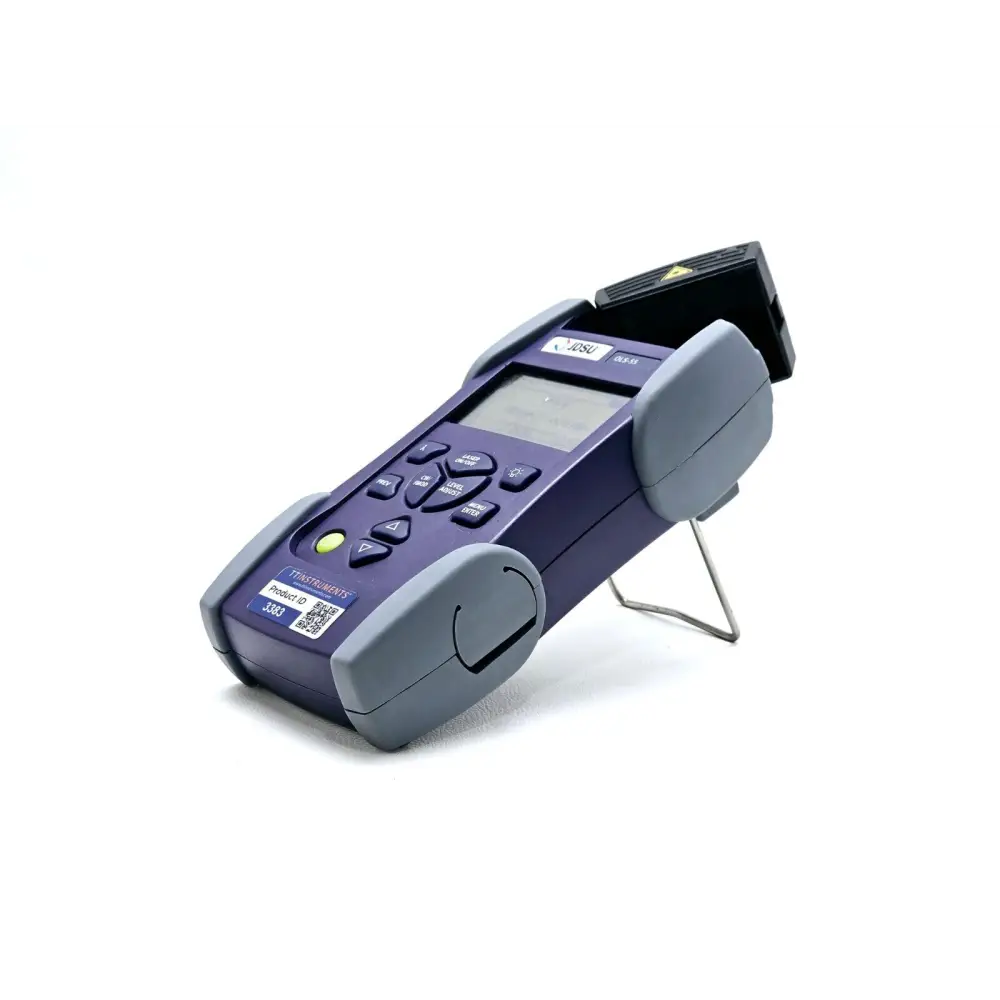 Viavi OLS-55 SmartClass laser source label showing model number and serial details